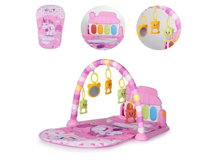Spielbogen Klavierkonzert, Klavierkonzert, Krabbeldecke, Melodien, Hängespielzeuge van Chipolino in Roze – productfoto