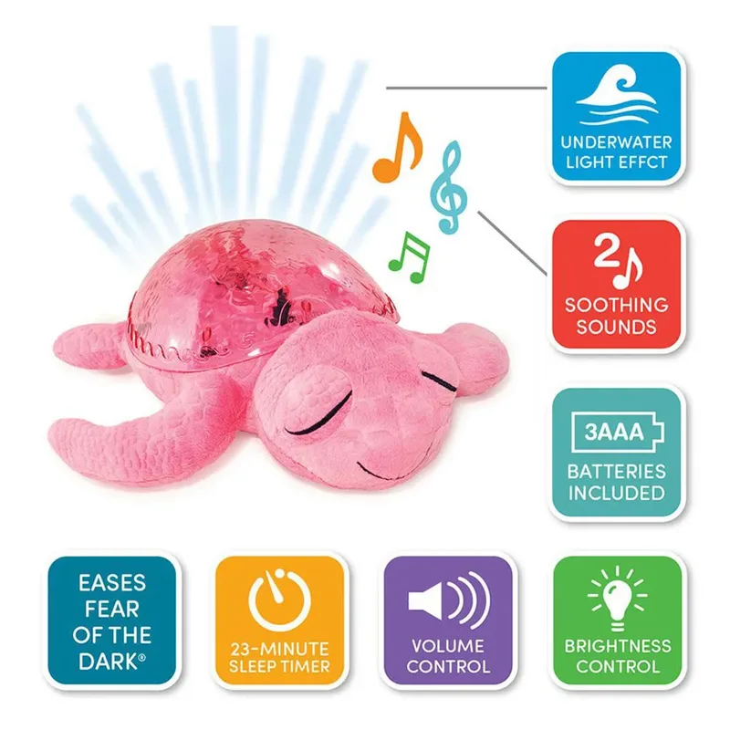 Nachtlamp - 30 cm - Tranquil Turtle m. Geluid van Cloud B – productfoto 5 van 5