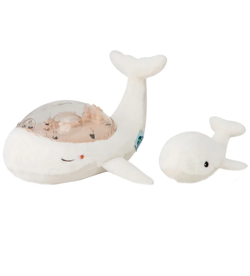 Nachtlamp m. Geluid - Tranquil Whale m. Jong - 30x28x13 van Cloud B – productfoto