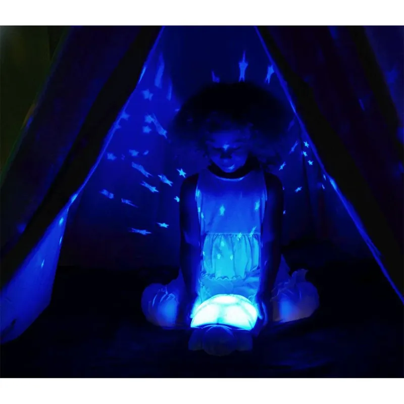 Nachtlamp - Twilight - 30 cm - Blauw Schildpad van Cloud B – productfoto 5 van 5