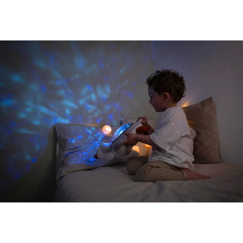Nachtlampje projector Tranquil Pinguin van Cloud B in Wit, 31,5 × 30 × 12 mm – productfoto