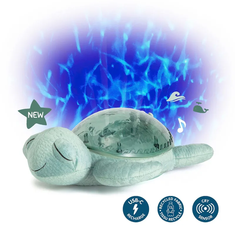 Nachtlampje projector Tranquil Turtle van Cloud B in Groen, 27 × 26 mm – productfoto