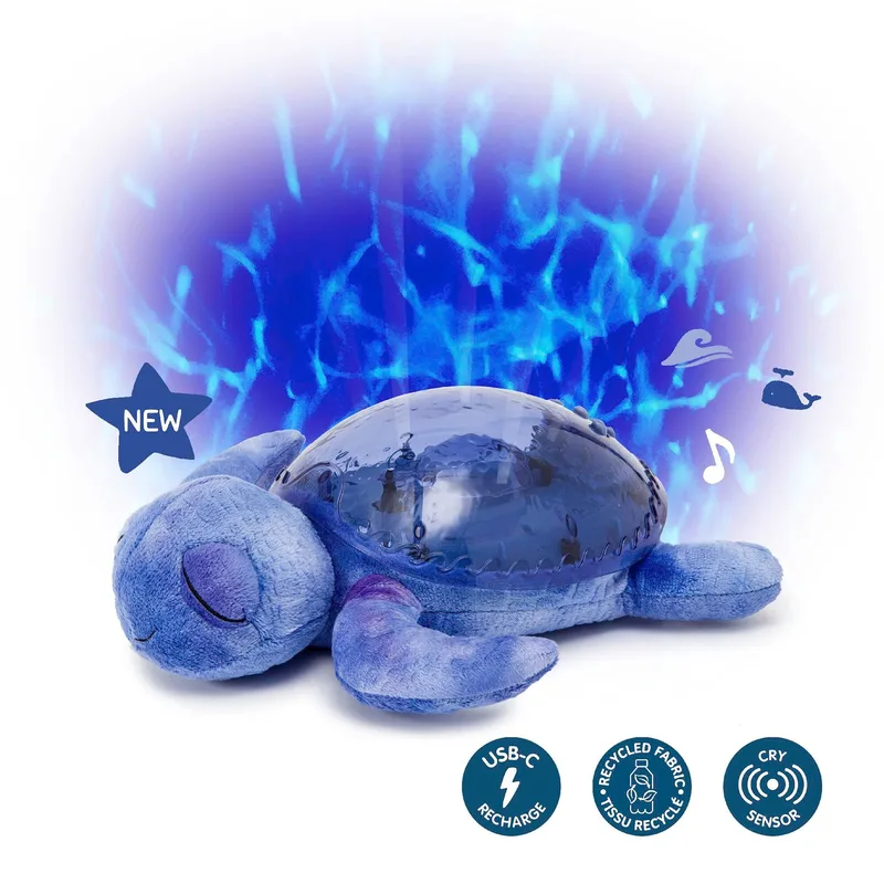 Nachtlampje projector Tranquil Turtle van Cloud B in Paars, 27 × 26 mm – productfoto