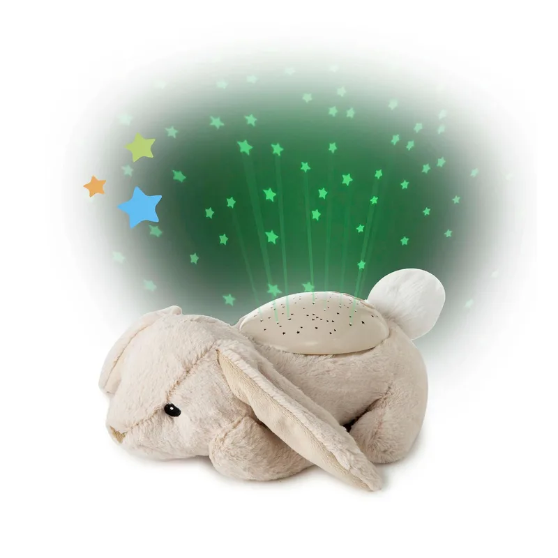 Nachtlicht Projektor Twilight Buddies fra Cloud B i Beige, 28 × 13 × 13 mm – produktbillede