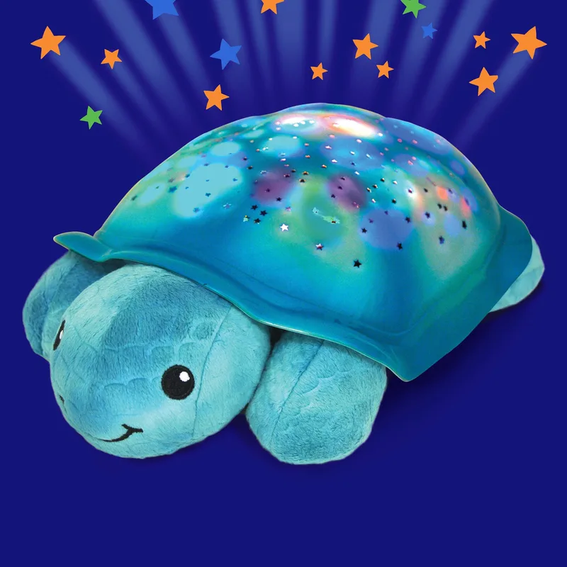 Nachtlampje Twinkling Twilight Turtle van Cloud B in Blauw, 29 × 20 × 10 mm – productfoto