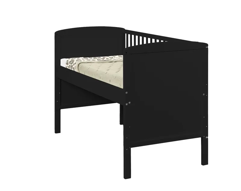 Meegroei Ledikant/Co-sleeper Colorfull Home Lya2 Beuken Black 60x120 van Colorfull Home – productfoto 4 van 4