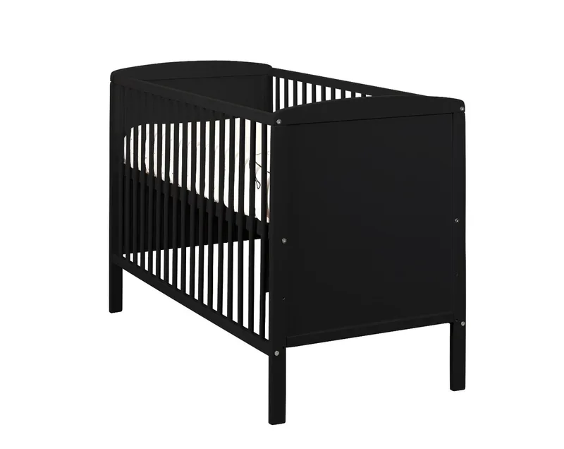 Meegroei Ledikant/Co-sleeper Colorfull Home Lya2 Beuken Black 60x120 van Colorfull Home – productfoto 2 van 4