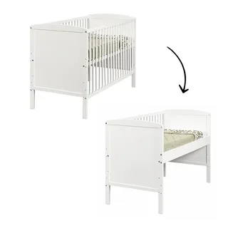 Meegroei Ledikant/Co-sleeper Colorfull Home Lya2 Beuken White 60x120 de Colorfull Home – photo produit 1 sur 4