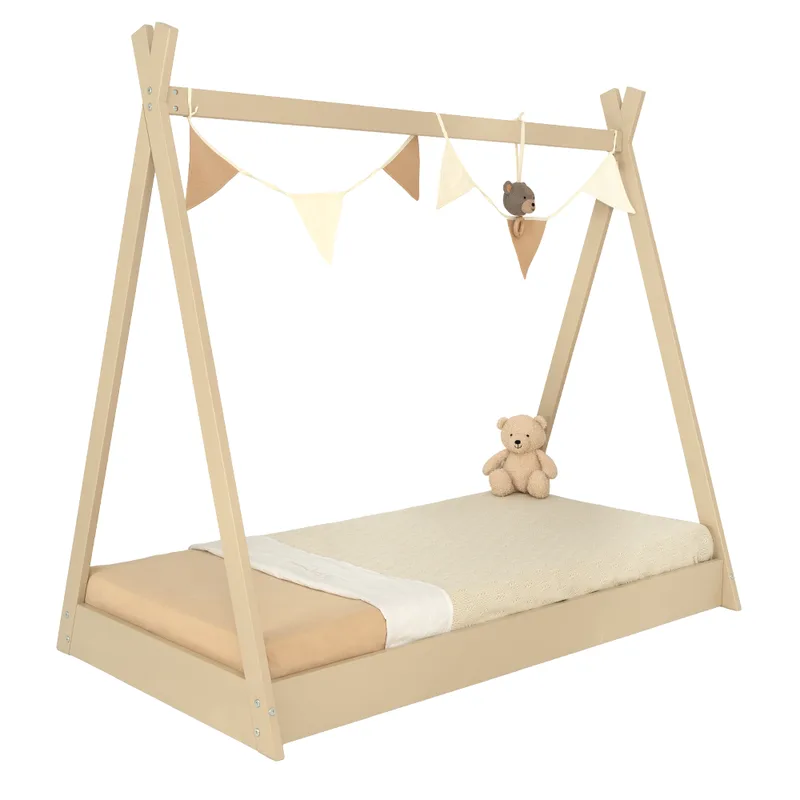 Peuterbed Colorfull Home 70x140 Vloerbed Tipi Sand V2 van Colorfull Home – productfoto
