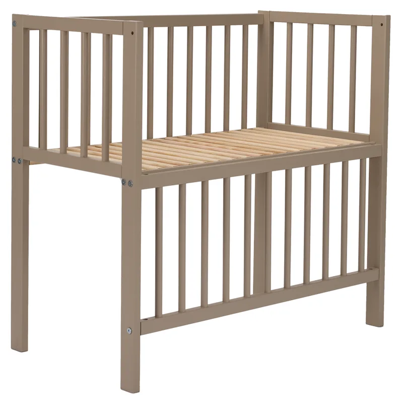 Wieg - Co-Sleeper - Aanschuifwieg - 40x80 cm - Sand van Colorfull Home in Beige, Zand – productfoto 3 van 4
