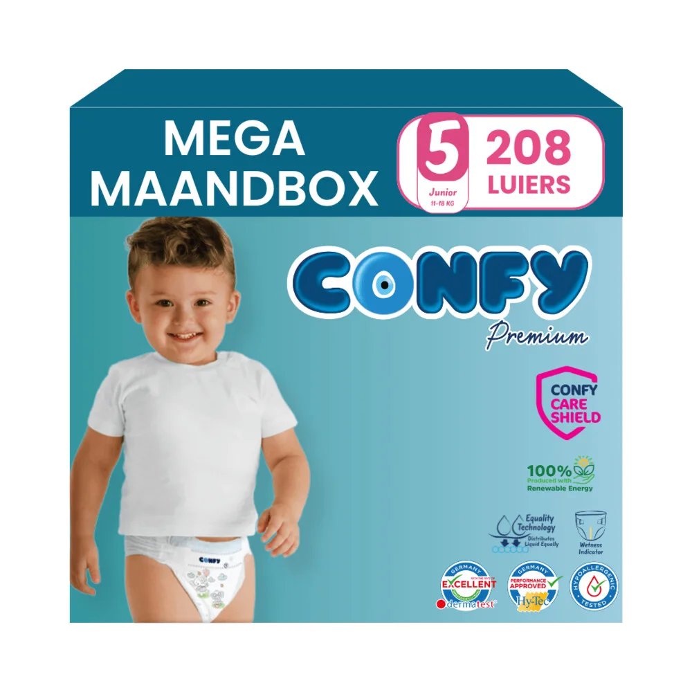 8x Confy Premium Luiers Maat 5 Junior 11-18kg 26 stuks by Confy – product photo