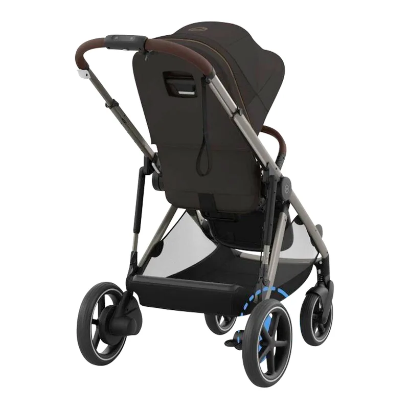 e-Gazelle S - Kinderwagen - Taupe Frame by Cybex in Chocolate Brown – product photo 2 of 3