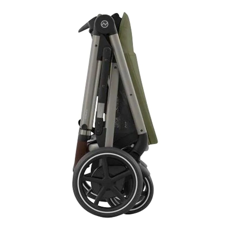e-Gazelle S - Kinderwagen - Taupe Frame von Cybex in Moss Green – Produktfoto 3 von 3
