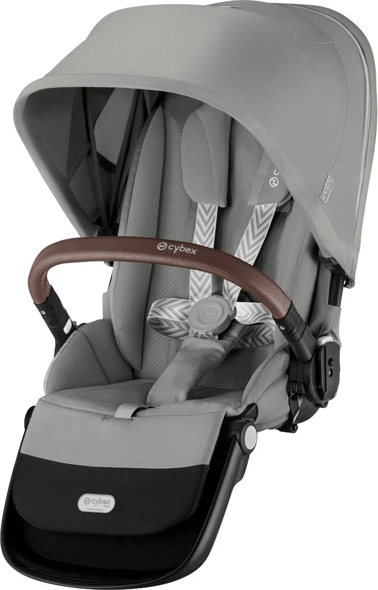 Gazelle S 2e Buggyzit - Kinderwagen - Silver Frame från Cybex i Stone Grey – produktbild
