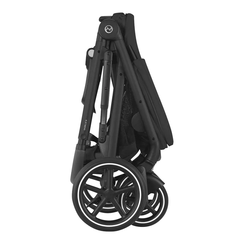 Gazelle S - Kinderwagen - Black Frame von Cybex in Moon Black – Produktfoto 3 von 3