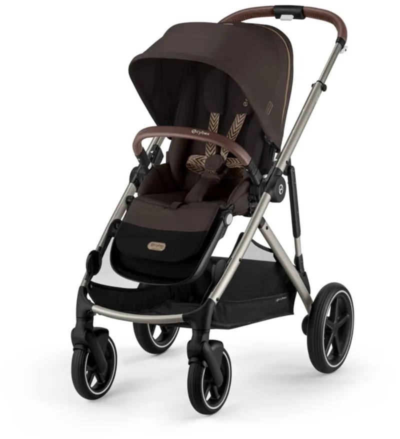 Gazelle S - Kinderwagen - Taupe Frame fra Cybex i Chocolate Brown – produktbillede