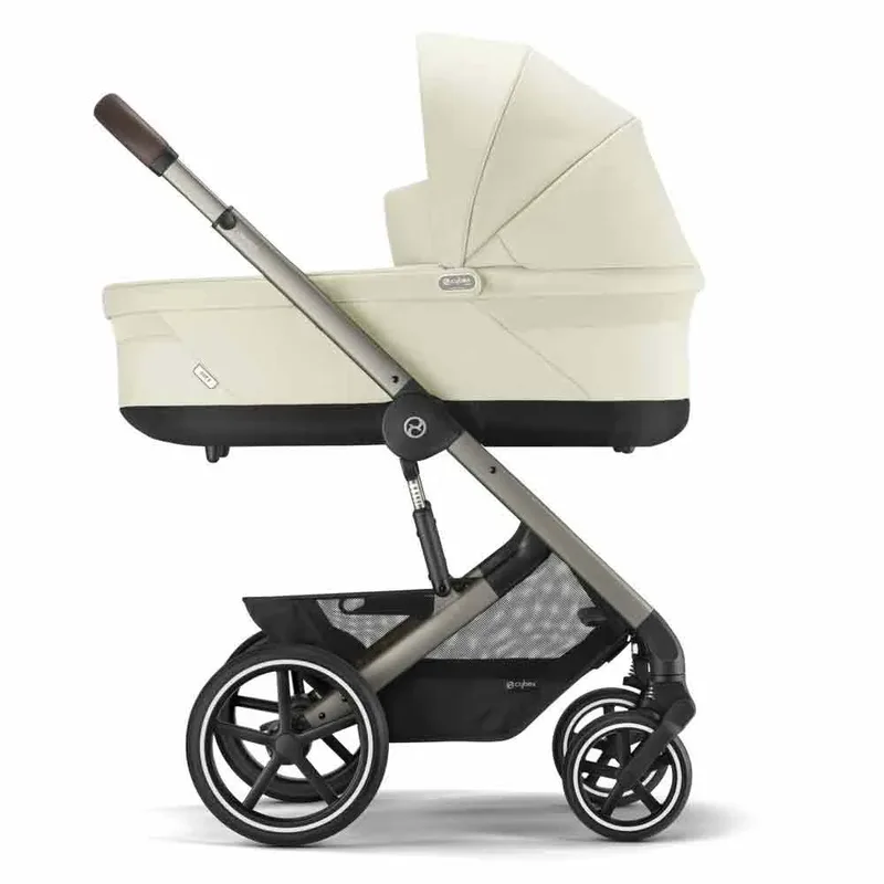 Kinder-Buggy Balios S Lux Kinderwagen - Kollektion 2025/2026, Mit Sitzeinheit und Einkaufskorb (10 kg), ab Geburt - 4 Jahre (22 kg) von Cybex in Beige – Produktfoto 4 von 6