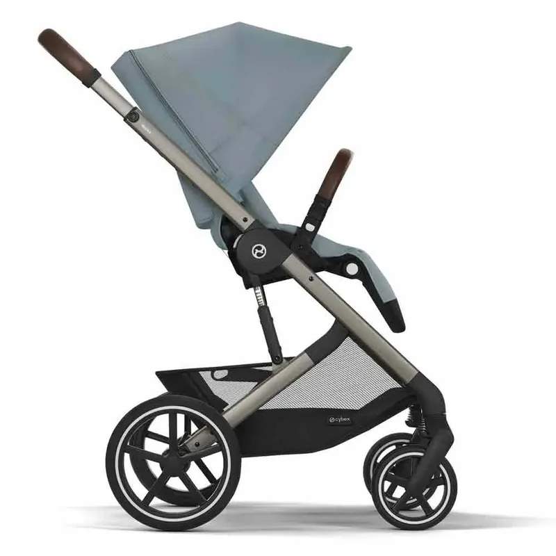 Kinder-Buggy Balios S Lux Kinderwagen - Kollektion 2025/2026, Mit Sitzeinheit und Einkaufskorb (10 kg), ab Geburt - 4 Jahre (22 kg) von Cybex in Grau – Produktfoto 6 von 6