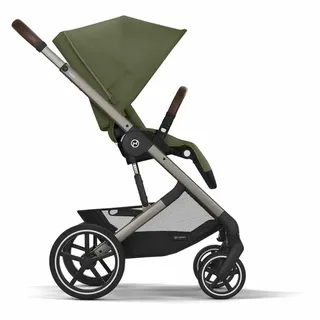 Kinder-Buggy Balios S Lux Kinderwagen - Kollektion 2025/2026, Mit Sitzeinheit und Einkaufskorb (10 kg), ab Geburt - 4 Jahre (22 kg) von Cybex in Grün – Produktfoto 5 von 6