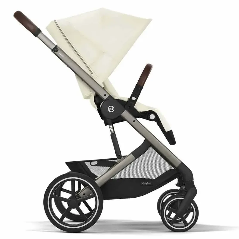 Kinder-Buggy Balios S Lux Kinderwagen - Kollektion 2025/2026, Mit Sitzeinheit und Einkaufskorb (10 kg), ab Geburt - 4 Jahre (22 kg) von Cybex in Beige – Produktfoto 6 von 6