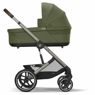 Kinder-Buggy Balios S Lux Kinderwagen - Kollektion 2025/2026, Mit Sitzeinheit und Einkaufskorb (10 kg), ab Geburt - 4 Jahre (22 kg) von Cybex in Grün – Produktfoto 4 von 6