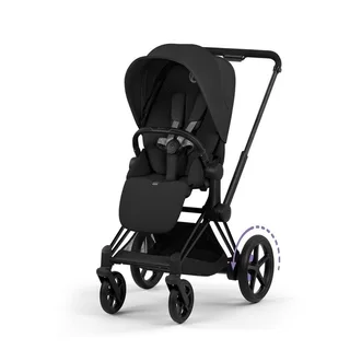 Kinderwagen Cybex e-Priam 5 Comfort Matt Black/Sepia Black incl. Foldable Carrycot by Cybex – product photo 3 of 4