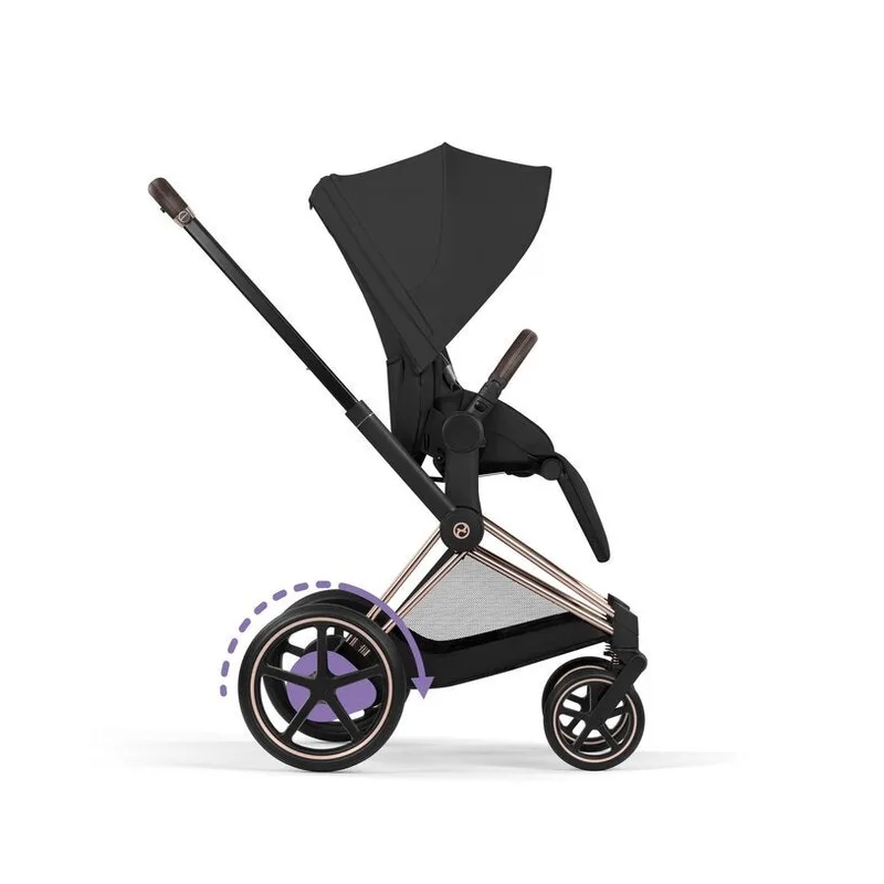 Kinderwagen Cybex e-Priam 5 Comfort Rosegold/Sepia Black incl. Foldable Carrycot by Cybex – product photo 4 of 4