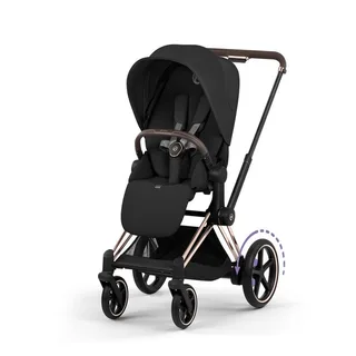 Kinderwagen Cybex e-Priam 5 Comfort Rosegold/Sepia Black incl. Foldable Carrycot by Cybex – product photo 3 of 4