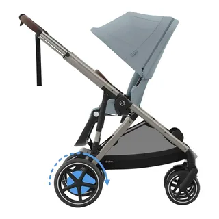 Kinderwagen e-Gazelle von Cybex in Hellblau – Produktfoto 1 von 3