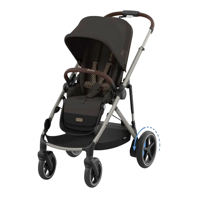 Kombikinderwagen eGazelle van Cybex in Bruin – productfoto 1 van 3