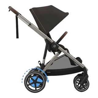 Kombikinderwagen eGazelle van Cybex in Bruin – productfoto 3 van 3