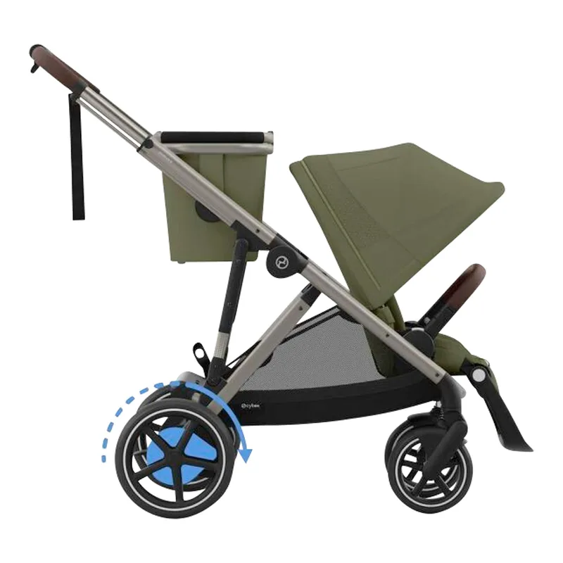 Kombikinderwagen eGazelle de Cybex en Vert – photo produit 2 sur 2