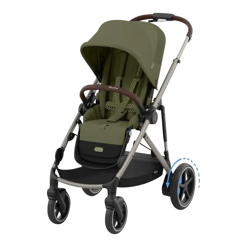 Zwillings- und Kinderwagen Geschwisterwagen eGazelle S by Cybex in Green – product photo