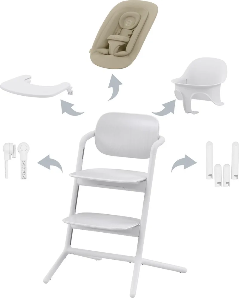 Lemo - Kinderstoel - 4 in 1 Set by Cybex in All White – product photo