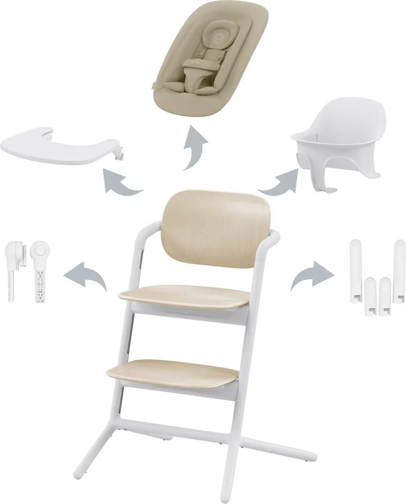 Lemo - Kinderstoel - 4 in 1 Set by Cybex in Sand White – product photo