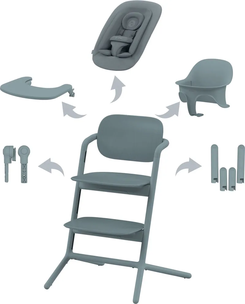 Lemo - Kinderstoel - 4 in 1 Set by Cybex in Stone Blue – product photo