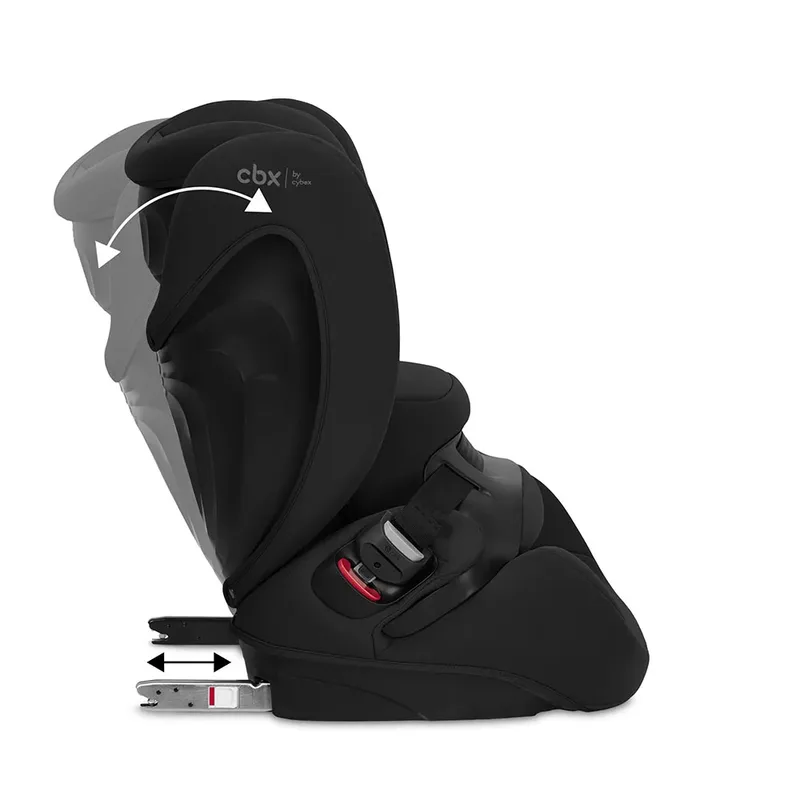 pallas B i-fix - autostoel 76cm - 150cm (groep 1-2-3) - isize by Cybex in Volcano Black – product photo 4 of 6