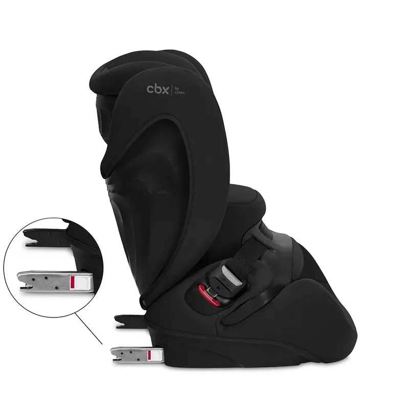 pallas B i-fix - autostoel 76cm - 150cm (groep 1-2-3) - isize by Cybex in Volcano Black – product photo 3 of 6