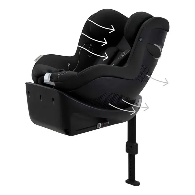 Sirona Gi - Autostoeltje - Plus bekleding - Moon Black von Cybex in Moon Black (plus bekleding) – Produktfoto 3 von 6