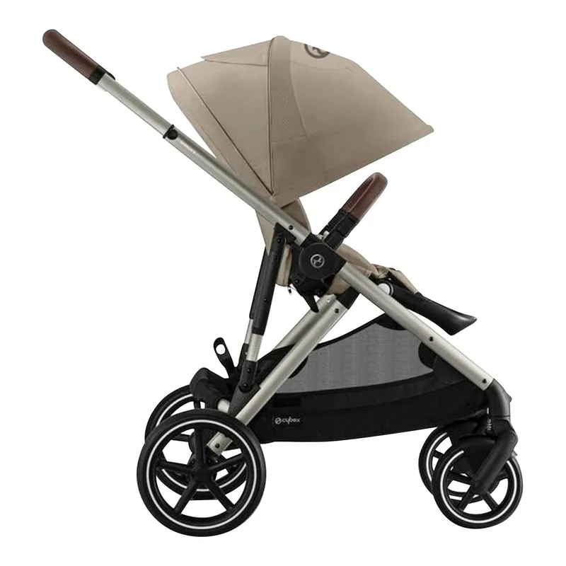 Zwillings- und Kinderwagen Geschwisterwagen Gazelle S von Cybex in Beige – Produktfoto 2 von 3
