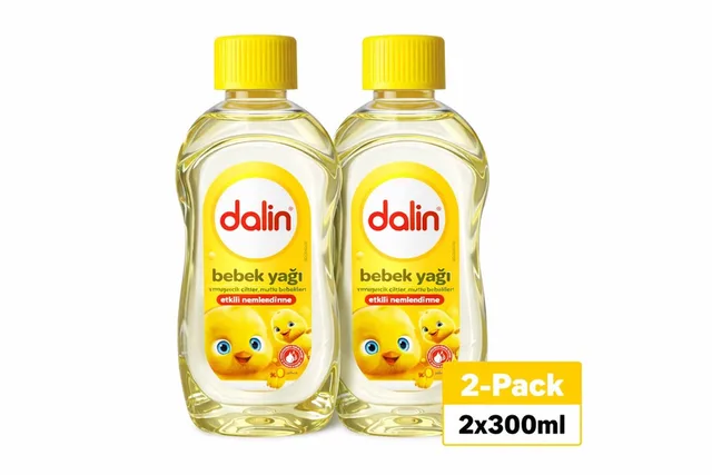 Baby Oil 2-Pack – 2x300ml – Hydrating Baby Oil – Sensitive Skin Care – Soft & Smooth Skin