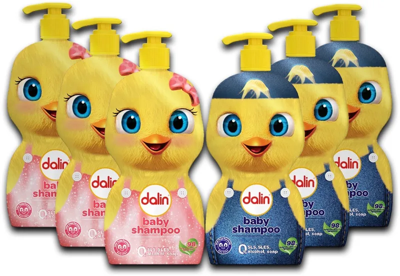Baby Shampoo, 98% natuurlijke ingrediënten, anti-prik formule, veilig voor de gevoelige huid - 6 x 500ml by Dalin – product photo