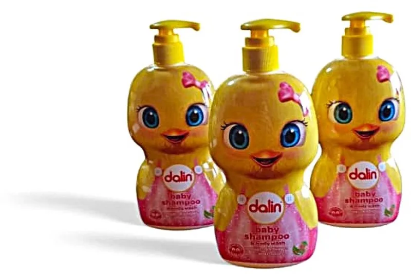 Baby Shampoo Roze, 98% natuurlijke ingrediënten, anti-prik formule, veilig voor de gevoelige huid - 3 x 500ml - Dalin Bebek Şampuanı - Dalin Baby Shampoo Pink, 98% natural ingredients, anti-tear formula, safe for sensitive skin – 3 x 500ml by Dalin – product photo