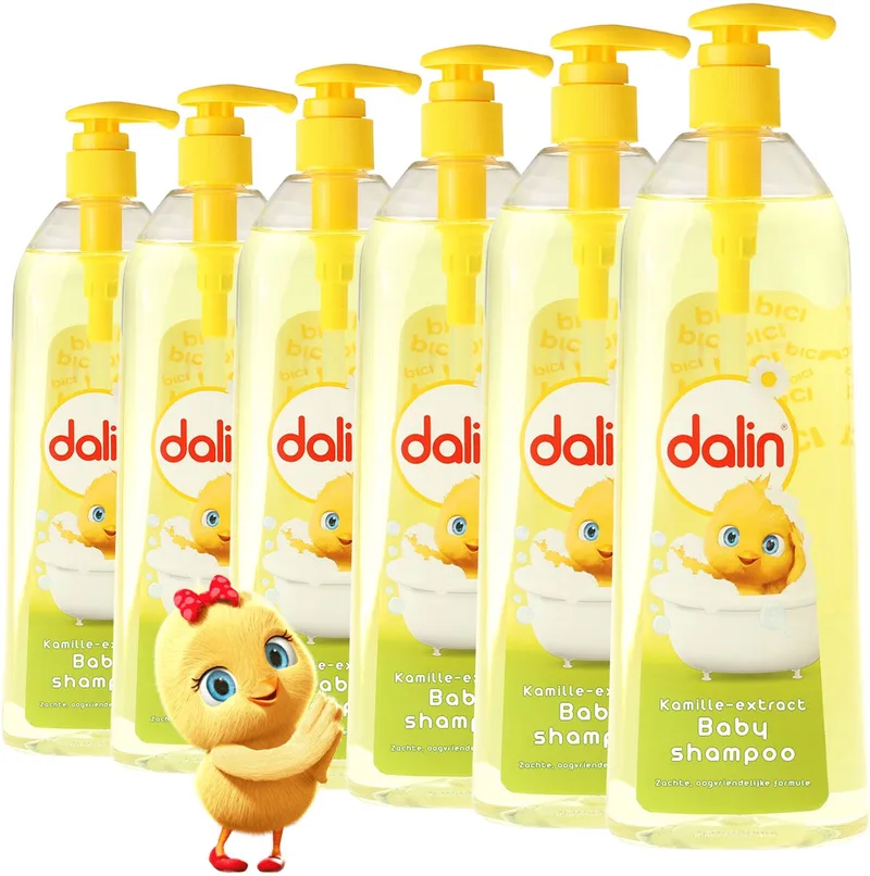 Babyshampoo Kamille 6 x 700ml milde verzorging voor baby’s haar en hoofdhuid by Dalin – product photo