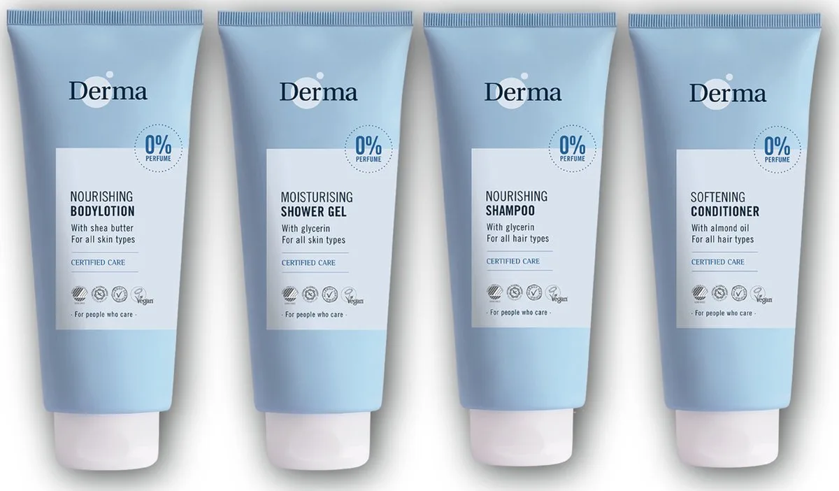 Eco Family - Verzorgingsset - Veganistisch - Hydraterend - Allergievrij von Derma – Produktfoto