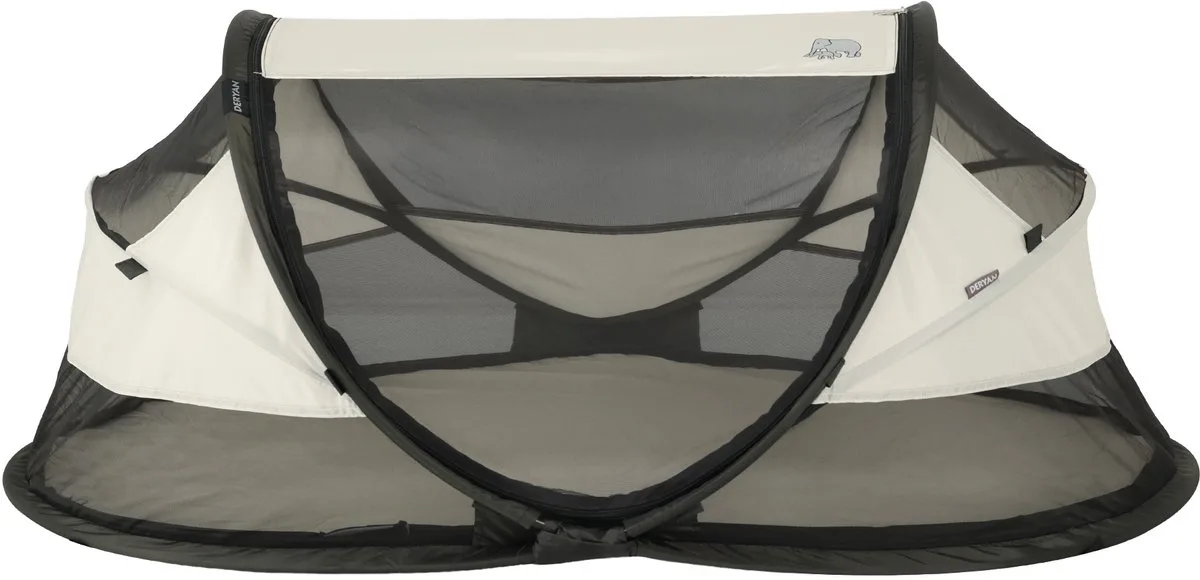Baby Luxe Campingbedje – Inclusief zelfopblaasbare matras de Deryan en Crème – photo produit