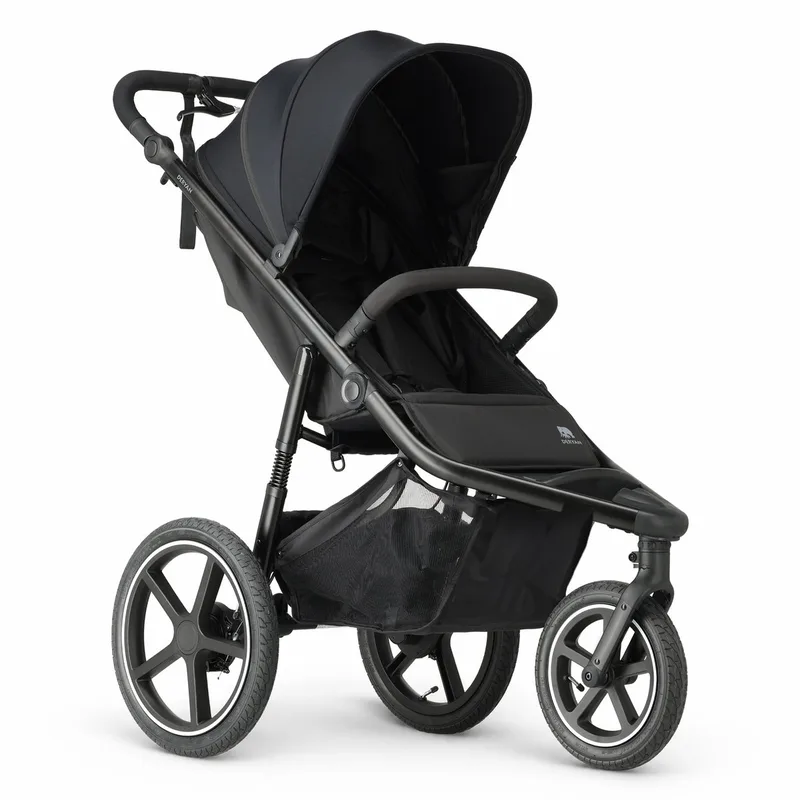 Bolt hardloop kinderwagen - Jogging buggy - Muggennet van Deryan in Zwart – productfoto