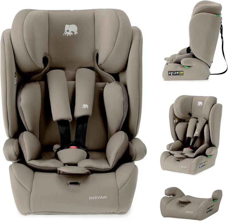 Carter Basic i-Size Autostoel - 15 Maanden tot 12 Jaar - Truffle Nougat van Deryan in Truffle Sand – productfoto