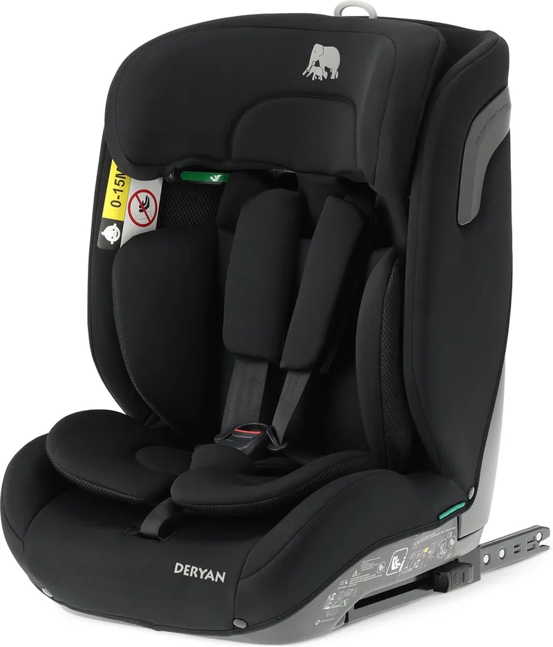 Carter Luxe i-Size Isofix Autostoel - 76-150cm - Zwart van Deryan in Zwart ISOFIX – productfoto