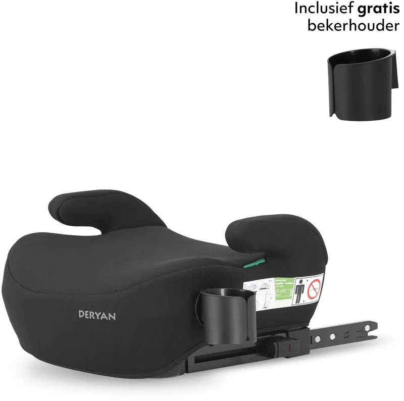 Cody Zitverhoger ISOFIX I-Size - Stoelverhoger Auto - Zwart von Deryan in ISOFIX – Zwart – Produktfoto